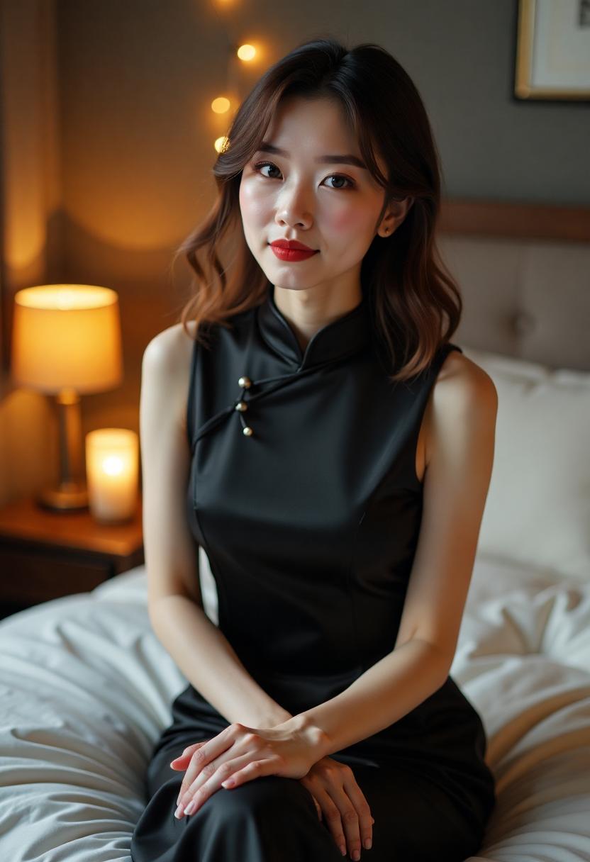 渡口灯火海报